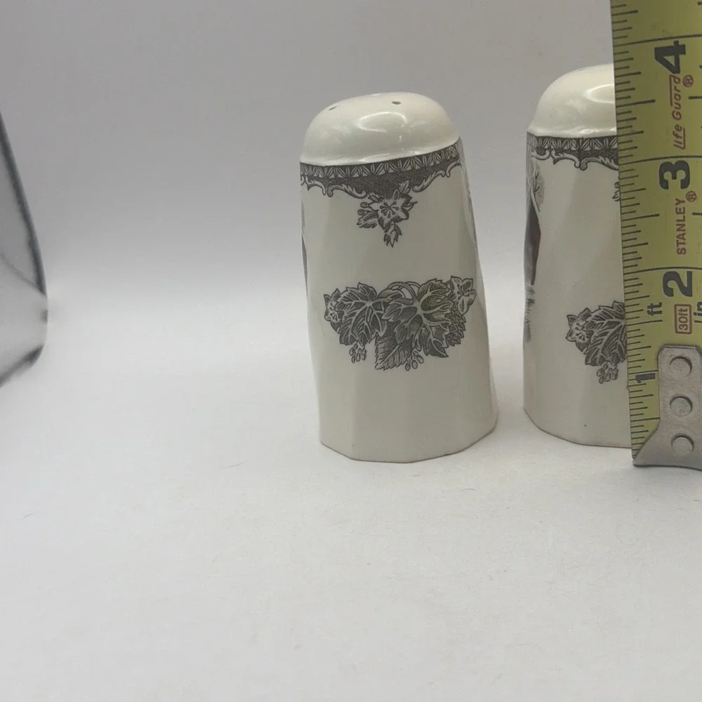 Johnson Bros England The Friendly Village Salt and Pepper Shakes 4
